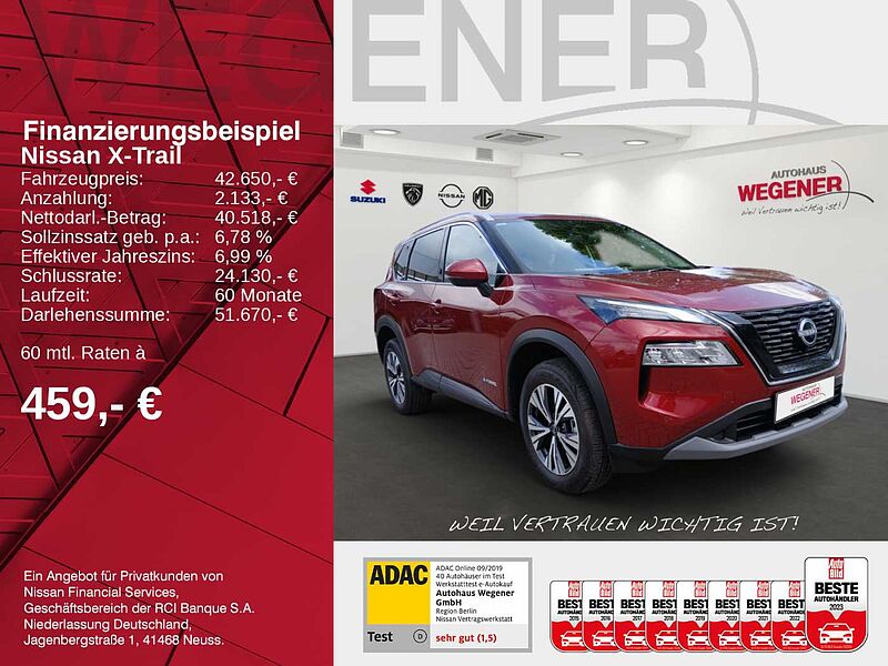 Nissan X-Trail 1.5 VC-T e-4ORCE 213PS 4x4 N-CONNECTA Pano  Navi CarPlay LED 360° Rundumsicht