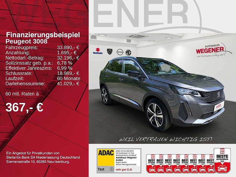 Peugeot 3008 GT Hybrid 136 e-DSC6 *Kamera*SHZ*Carplay*