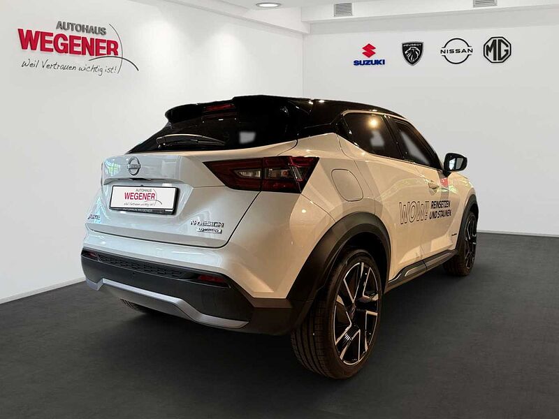 Nissan Juke 1.6 HYBRID 143 PS 4AMT N-DESIGN 19-LM-Felgen 360° Sicherheit Tempomat Beheizbare