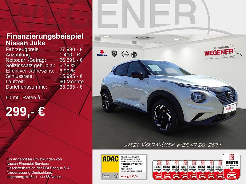 Nissan Juke 1.6 HYBRID 143 PS 4AMT