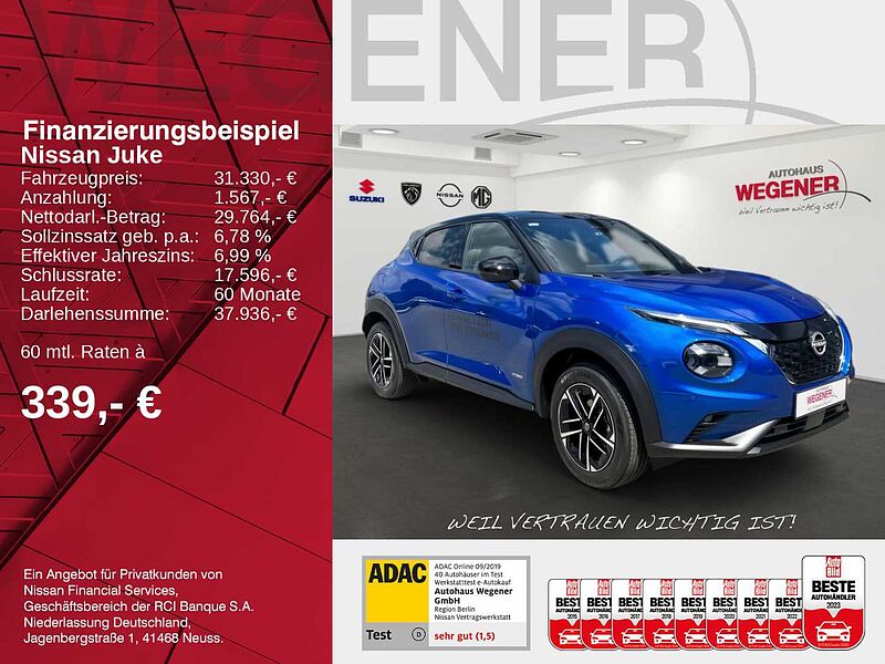 Nissan Juke 1.6 HYBRID 143 PS 4AMT