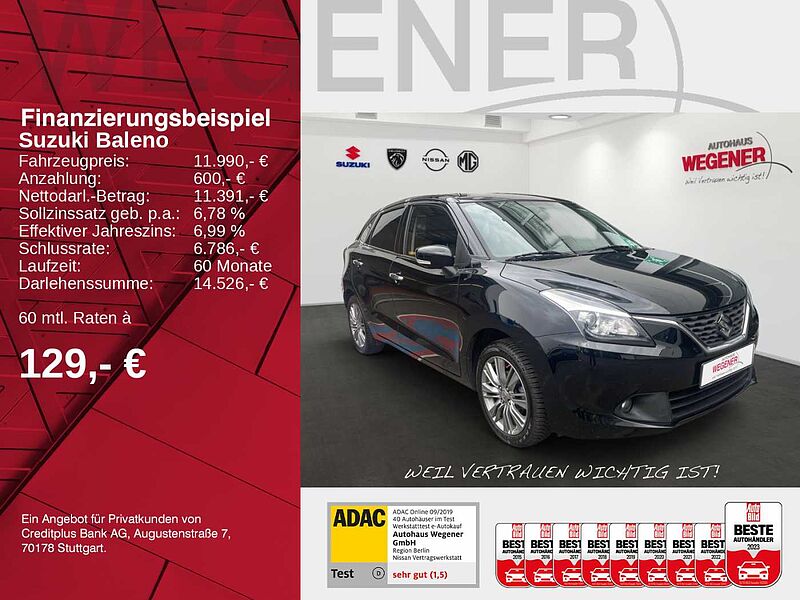 Suzuki Baleno COMFORT ALLWETTER KLIMA KAMERA