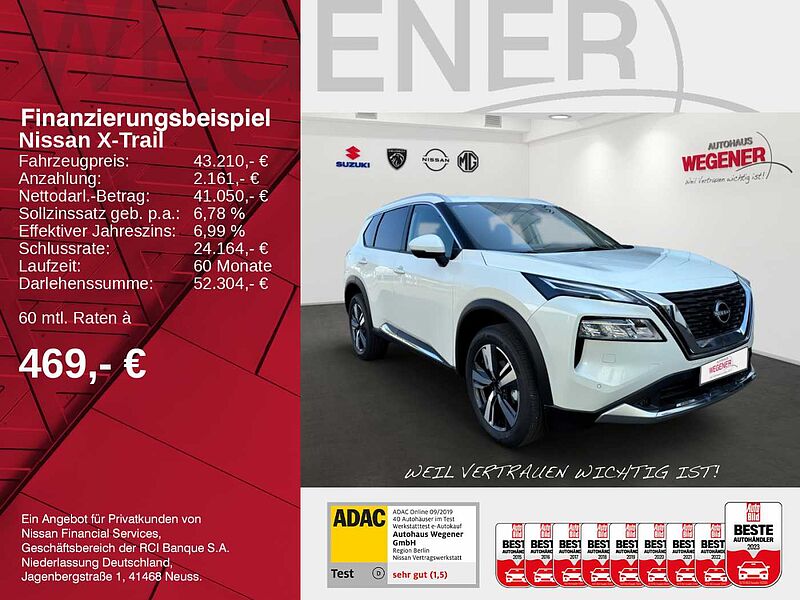 Nissan X-Trail TEKNA 1.5 VC-T MHEV 163 PS AT 10,8 Head-up-Display, Einparksensoren-seitlich