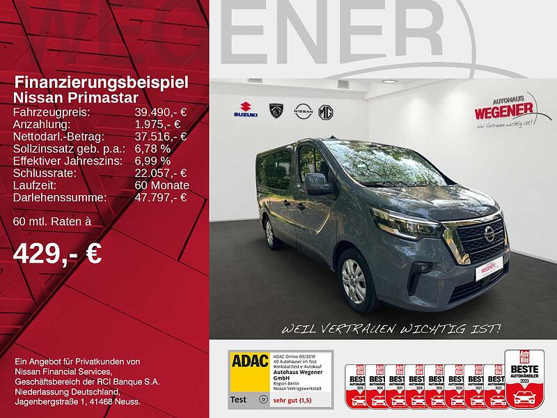 Nissan Primastar AT 8-Sitzer - PDC - Navi - Allw.