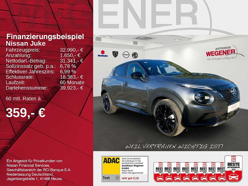 Nissan Juke 1.6 HYBRID 143 PS 4AMT N-Sport Tech ProPILOT Bose BFS