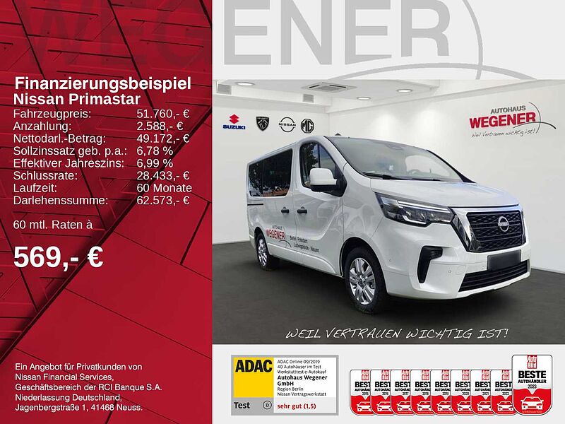 Nissan Primastar Kombi9 L1H1 2,8t