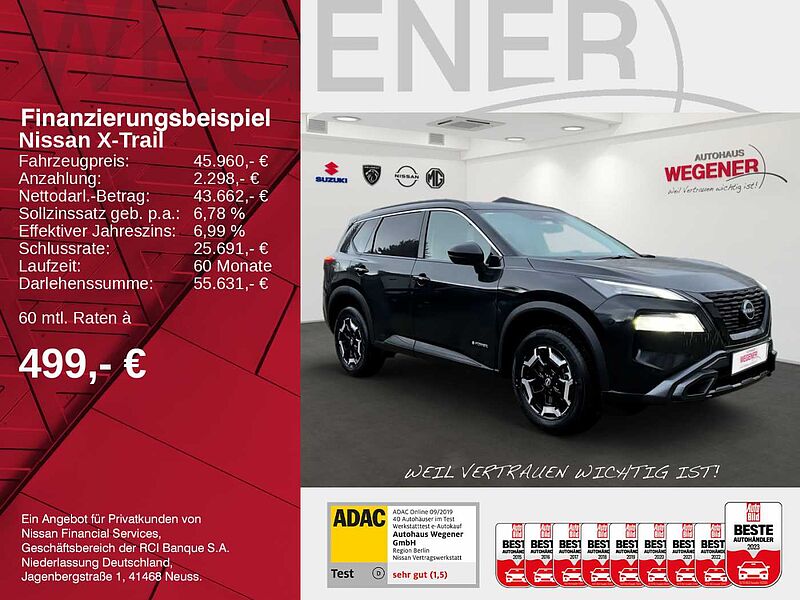 Nissan X-Trail e-4ORCE 4x4 (213PS)  N-TREK 360° Rundumsicht Beheizbare Frontscheibe/ Lenkrad/ V