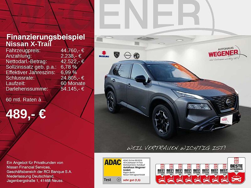 Nissan X-Trail e-4ORCE 4x4 (213PS) 360° Rundumsicht Beheizbare Frotscheibe/ Lenkrad/ Vordersitz