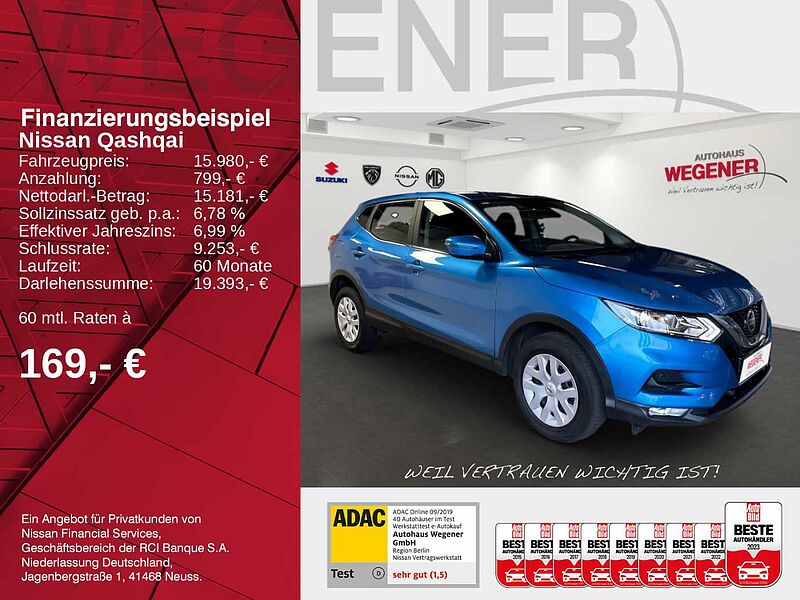 Nissan Qashqai 1.3 DIG-T 140 PS 6MT Acenta *Carplay* *PDC*