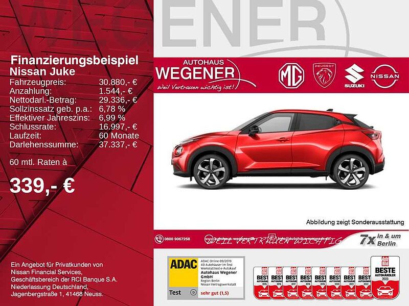 Nissan Juke 1.0 DIG-T 114 PS 7DCT