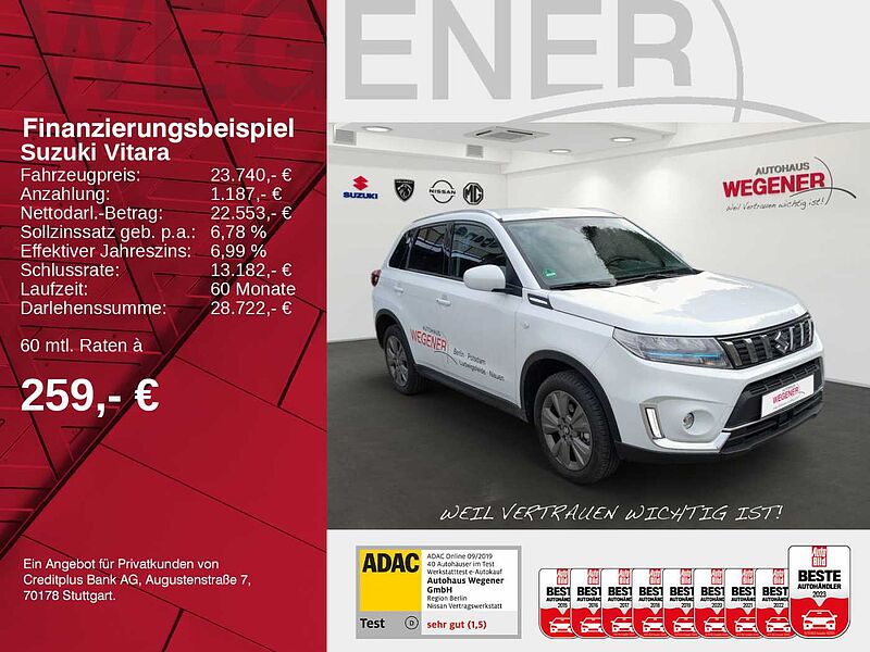 Suzuki Vitara COMFORT HYB 1.5 AT 4x4 KAMERA SHZ TOTWINKEL